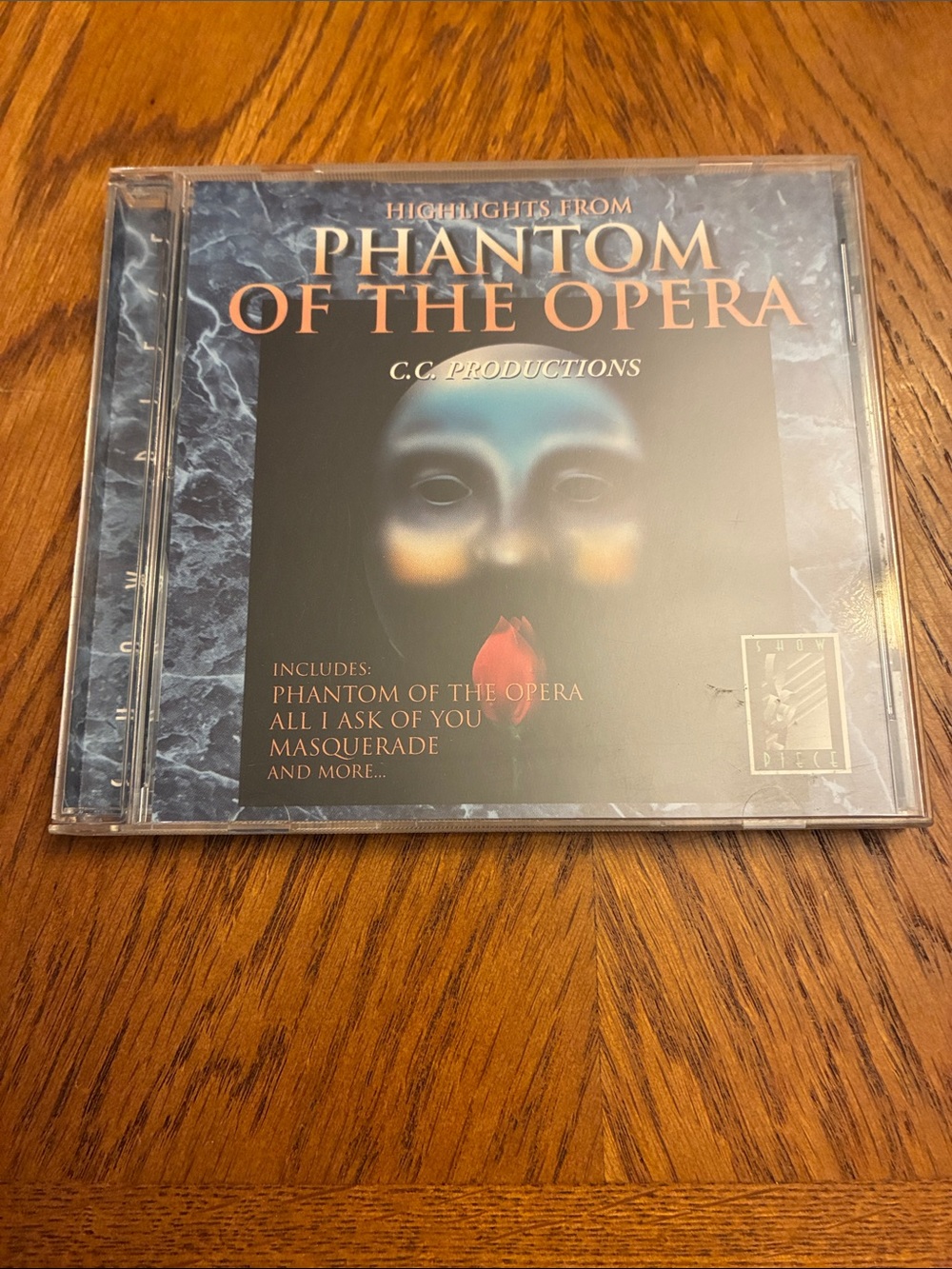 Phantom of the Opera Wall Art Print in Black and Blue by